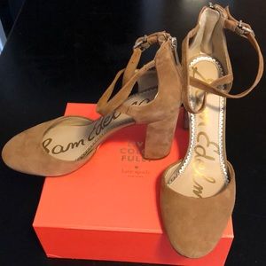Sam Edelman chunky heels (leather upper)